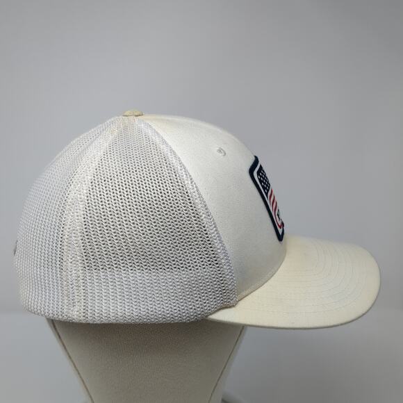 PFG Fitted Mesh Back Trucker Hat White XL Vent Holes Outdoor Columbia - Picture 5 of 9